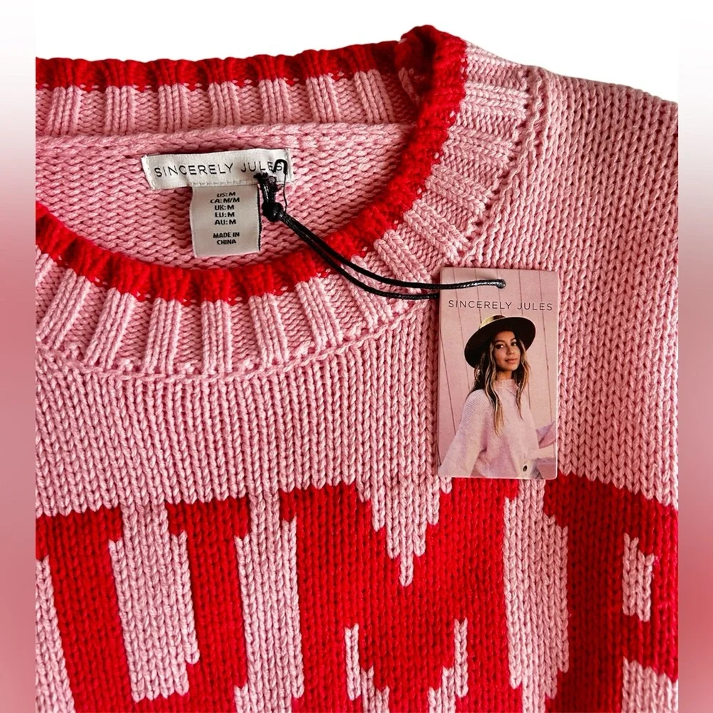 Sincerely Jules “DUMP HIM” Graphic Sweater NWT - Picture 4 of 5